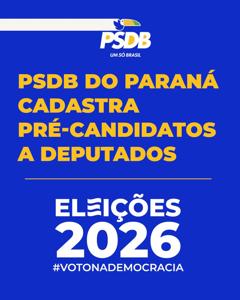 PSDB do Paraná cadastra pré-candidatos a deputados