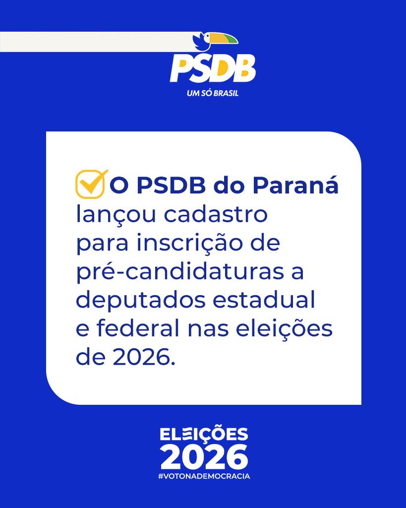 Cadastro para inscrição de pré-candidaturas a deputados