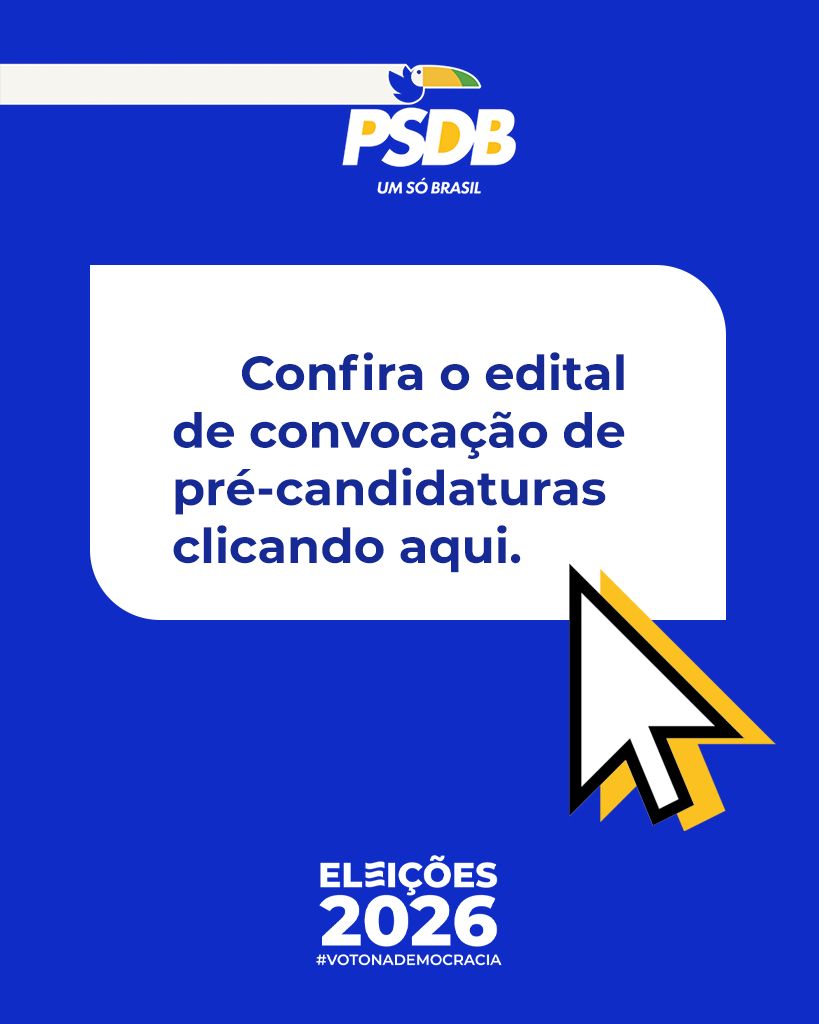 Confira o edital de convocação de pré-candidaturas
